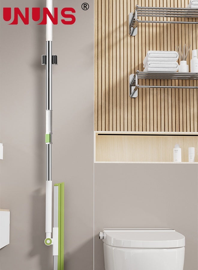 UNUNS Floor Squeegee Craper Broom,Floor Squeegee with 1pcs 50cm Rubber Foam Stripes Water Scraper Broom, Epoxy Wiper Mop with 143cm Long Handle for Cleaning Concrete Pool Rug Garage Deck Shower Window Outdoor Indoor (Green) - Image 4