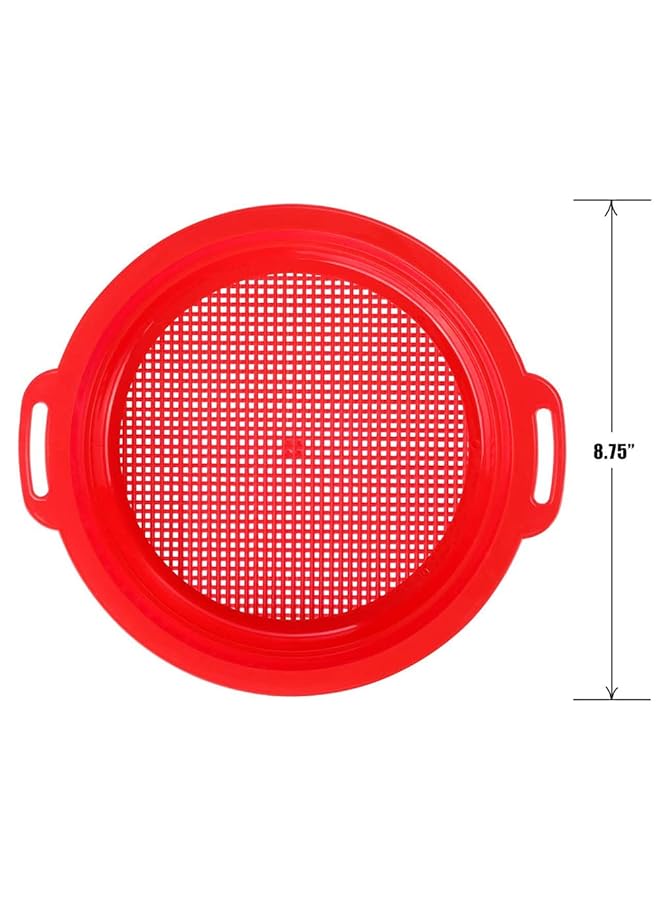 KASTWAVE Jumbo Beach Sand Sieves Toys Large Beach Sifter Toy Sets Kit Gear Gardening Digging Finding Treasure Shells Stones Discovery Toy Durable Abs Gift Set Bundle For Kids Boys Girls 4 Pack - Image 3