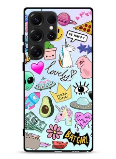Tolwak Samsung Galaxy S25 Ultra Protective Case Cover Lovely Stickers  - Image 1