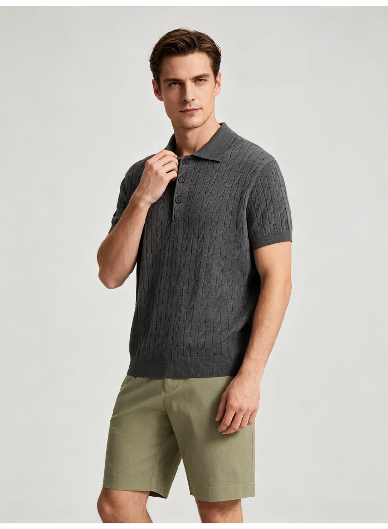 ZARA men's breathable Polo shirt in summer - Image 5