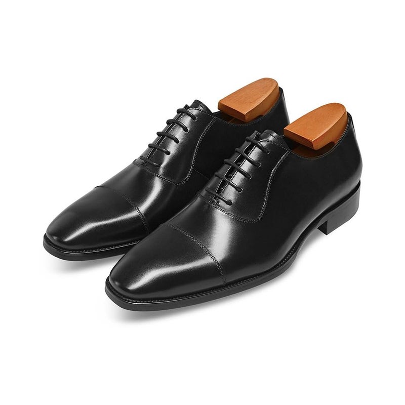 FRASOICUS Mens Dress Oxford Formal Shoes LeatherBusiness Shoes for Men Black