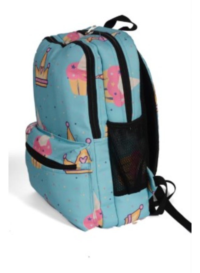 حقيبة ظهر كبيرة بتصميم كب كيك    حجم الحقيبة: كبير  - Image 4