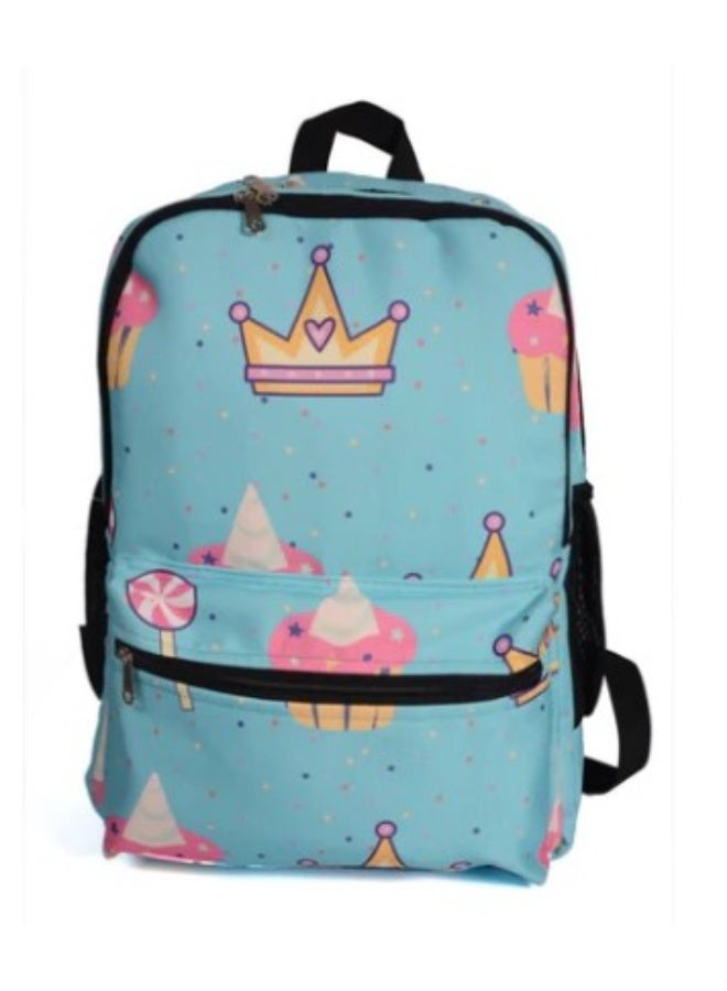 حقيبة ظهر كبيرة بتصميم كب كيك    حجم الحقيبة: كبير  - Image 1