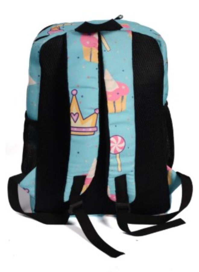 حقيبة ظهر كبيرة بتصميم كب كيك    حجم الحقيبة: كبير  - Image 3