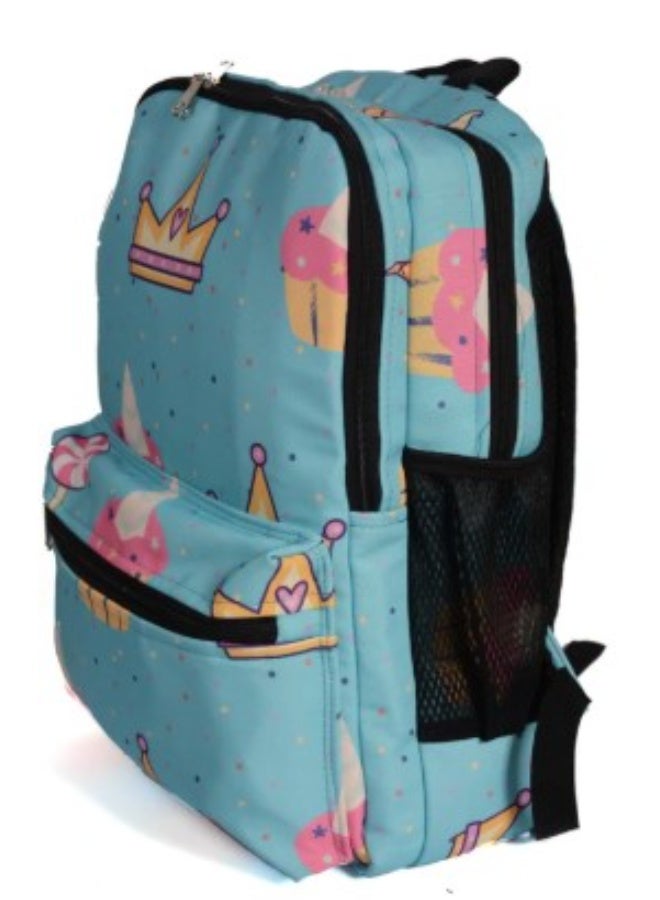 حقيبة ظهر كبيرة بتصميم كب كيك    حجم الحقيبة: كبير  - Image 2