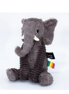 Les Deglingos Dimoitou the Elephant Plush Toy - Soft Grey Cuddle Buddy with Big Ears, Eco-Friendly Plush Safe from Birth  - Image 1