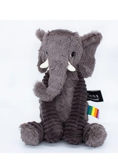 Les Deglingos Dimoitou the Elephant Plush Toy - Soft Grey Cuddle Buddy with Big Ears, Eco-Friendly Plush Safe from Birth  - Image 2