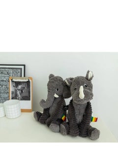 Les Deglingos Dimoitou the Elephant Plush Toy - Soft Grey Cuddle Buddy with Big Ears, Eco-Friendly Plush Safe from Birth  - Image 5