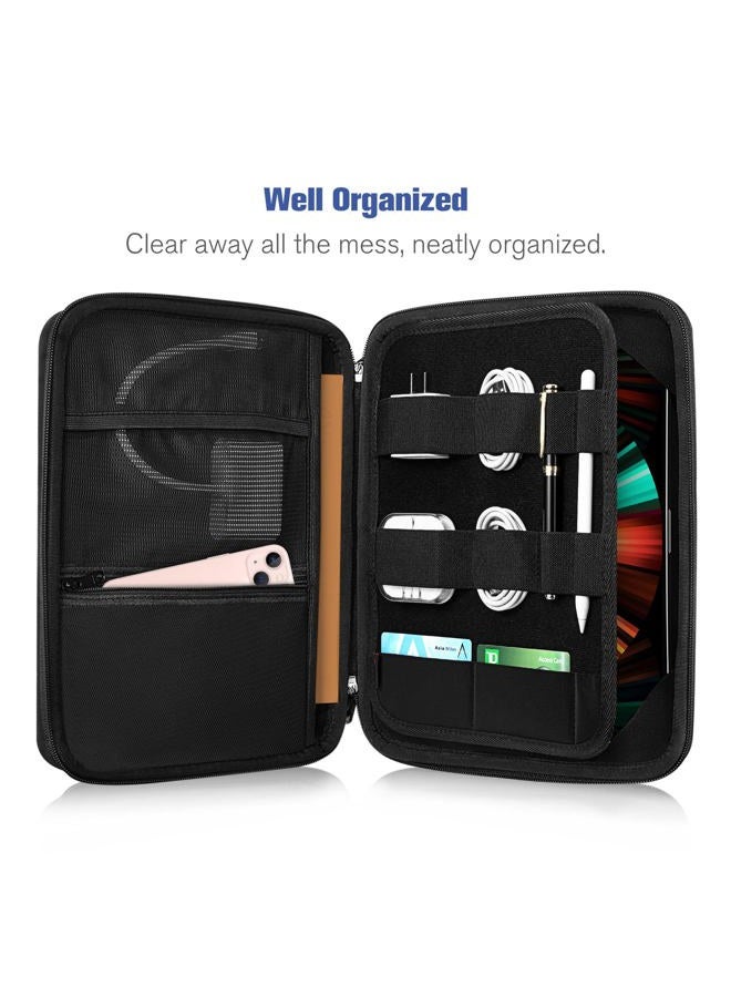 SITHON Tablet Case for 13 Inch iPad Pro M4 & iPad Air M2 2024, 12.9" iPad Pro 6th/5th/4th/3rd Gen 2022-2018, 12.4" Samsung Galaxy Tab, Laptop Hard Bag with Organizer Pocket Accessories, - Image 3