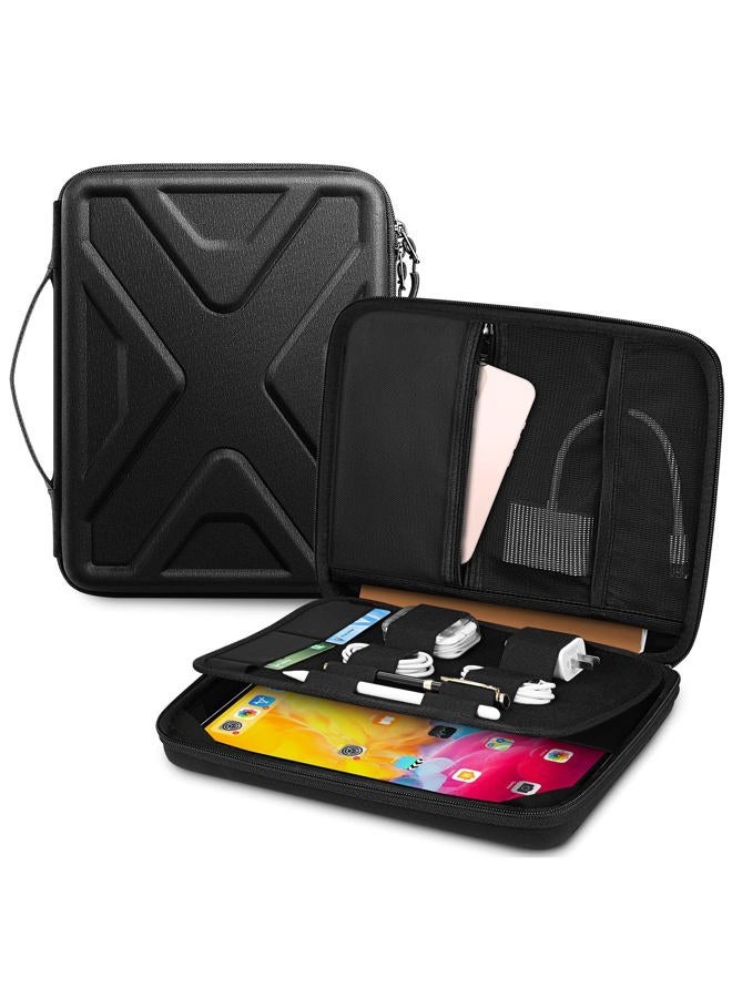 SITHON Tablet Case for 13 Inch iPad Pro M4 & iPad Air M2 2024, 12.9" iPad Pro 6th/5th/4th/3rd Gen 2022-2018, 12.4" Samsung Galaxy Tab, Laptop Hard Bag with Organizer Pocket Accessories, - Image 1