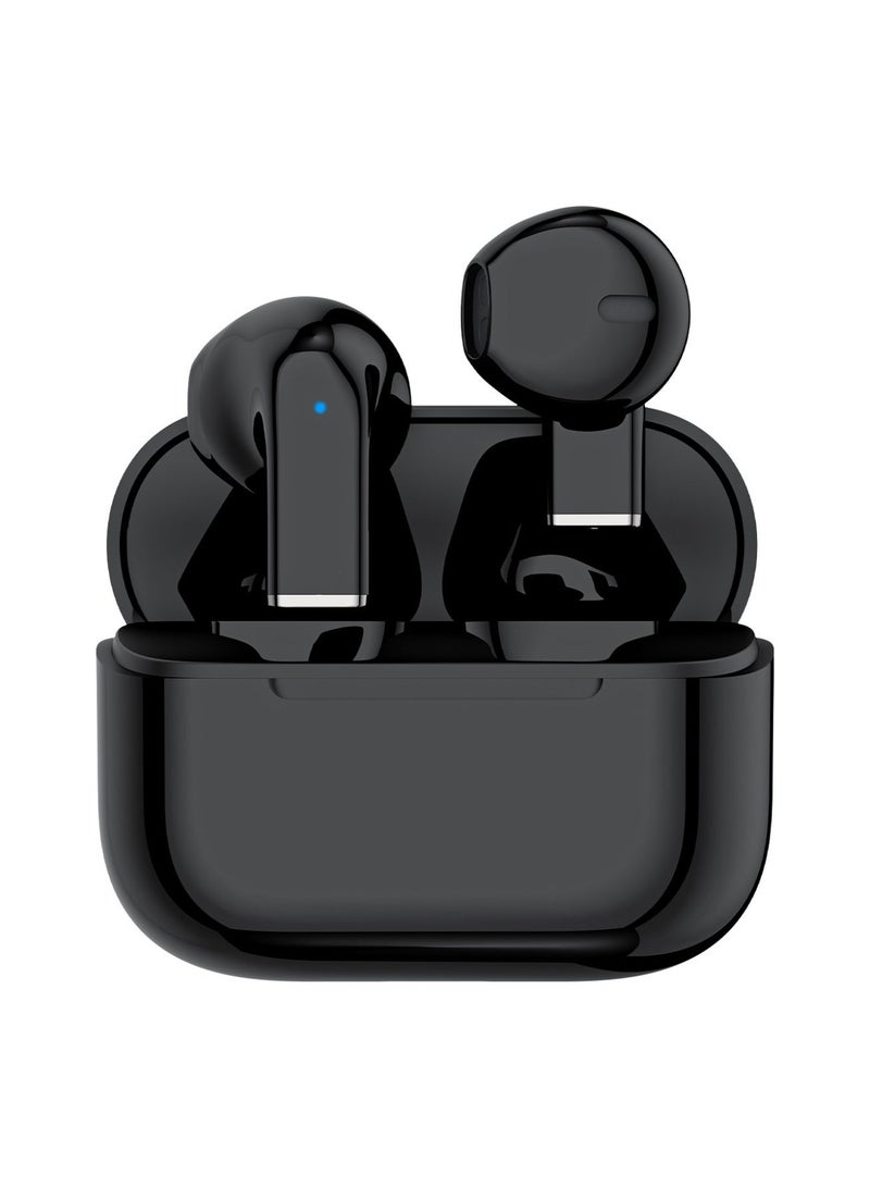 Mini Wireless Bluetooth 5.4 Earphones 3 Hours Playtime Semi-In-Ear Design With USB To Type-C Cable-Black - Image 2
