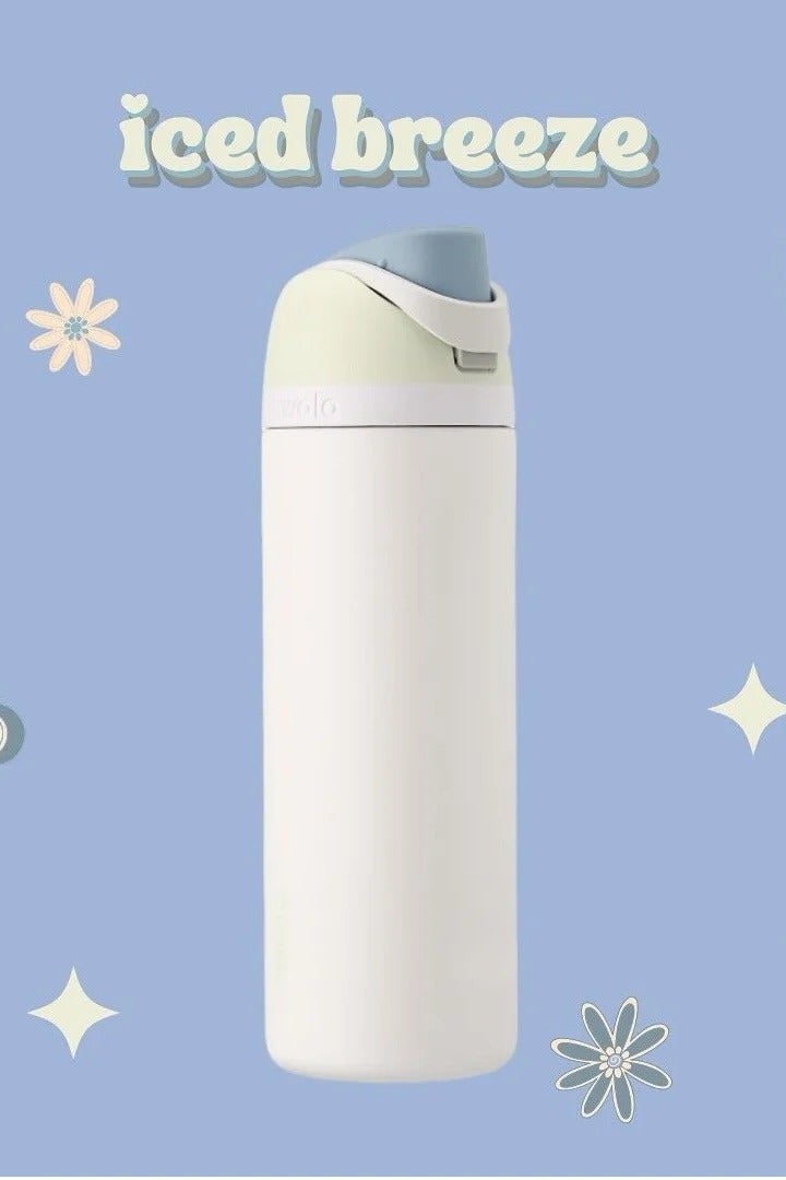 Owala 24 Oz. Owala FreeSip Stainless Steel Water Bottle in Ice Breeze  - Image 1