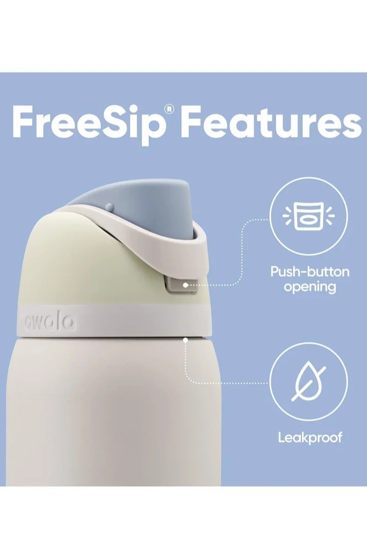 Owala 24 Oz. Owala FreeSip Stainless Steel Water Bottle in Ice Breeze  - Image 3