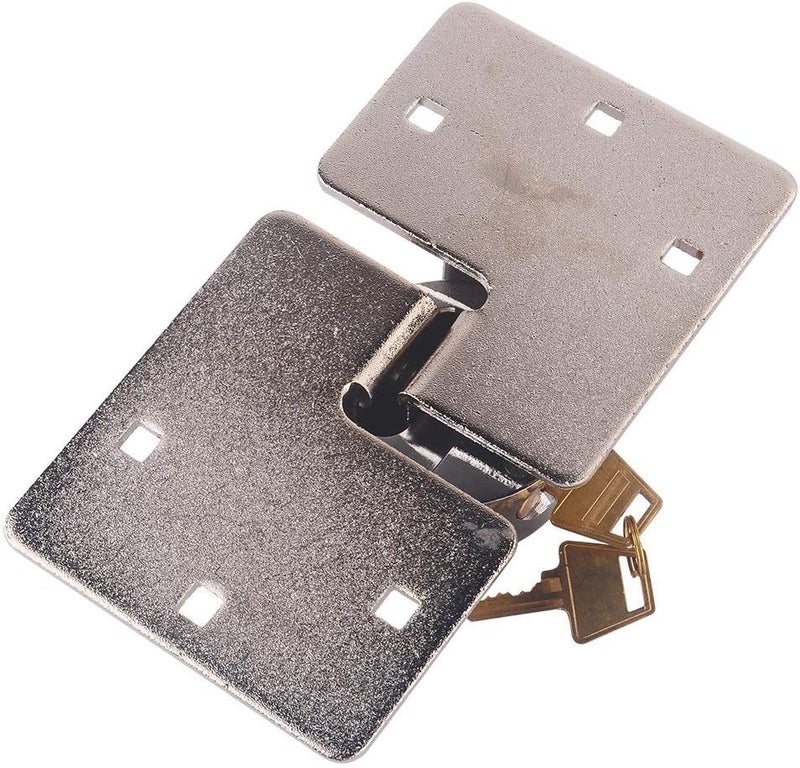 Cocoarm Heavy Duty Round Lock Van Garage Shed Hasp Set with 2 Keys - Image 5