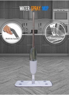 AIWANTO Spray Mop Set Cleaning Floor Mop with Reusable Mop Pads Wet and Dry Floor Cleaner Mop 360 Degree Spin Microfiber Dust Kitchen Mop with Washable Pads  - Image 4