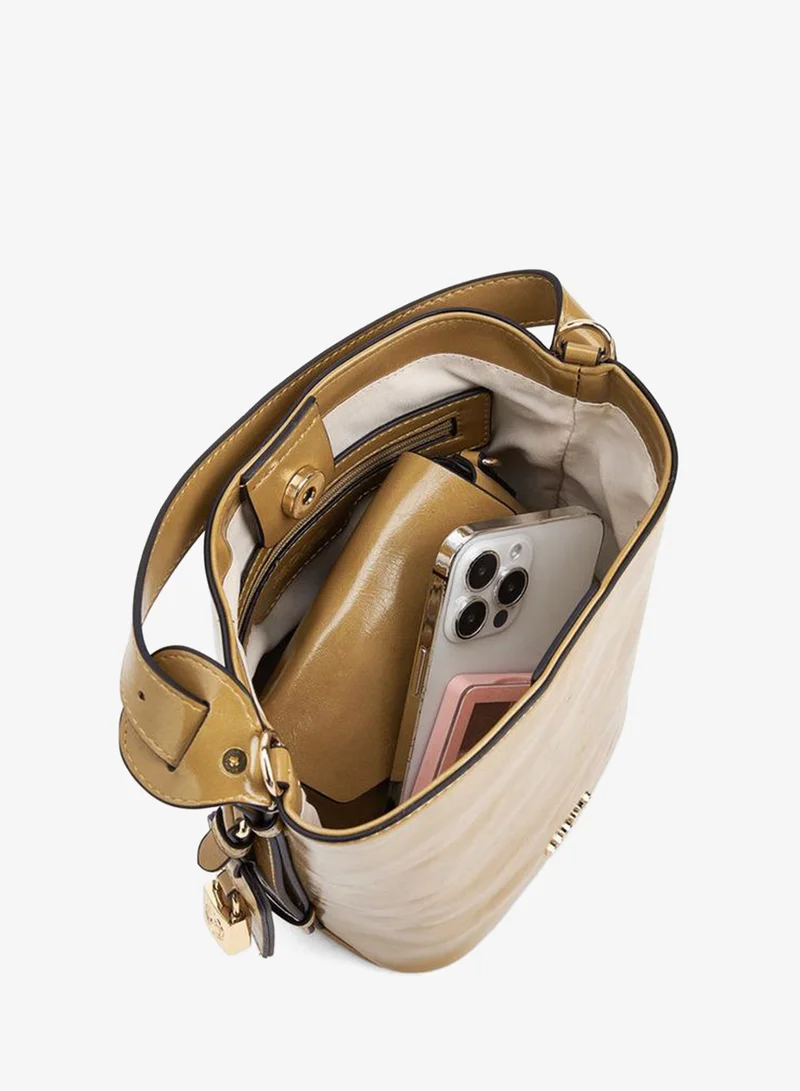 Paprika TAUPE Solid Tote Bag And Crossbody Bag for Women | Best Price UAE