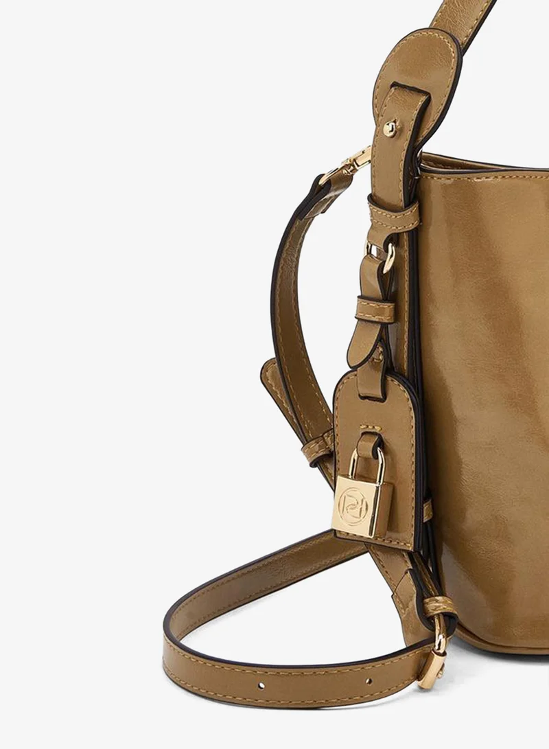 Paprika TAUPE Solid Tote Bag And Crossbody Bag for Women | Best Price UAE