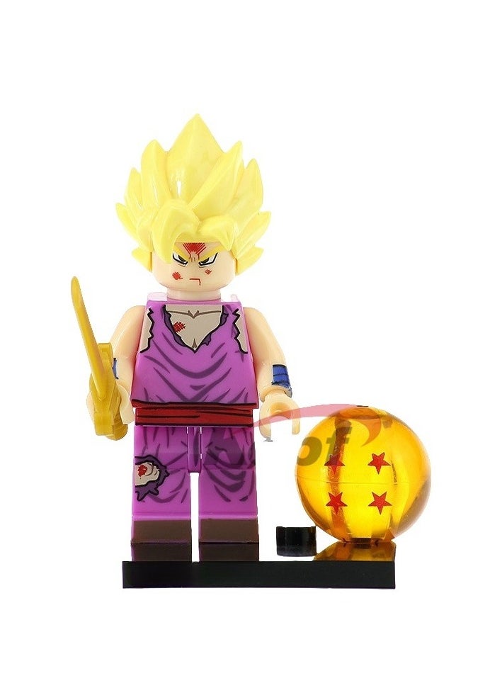 KUYING Dragon Ball Building Blocks Little People Small Particle Assembly 