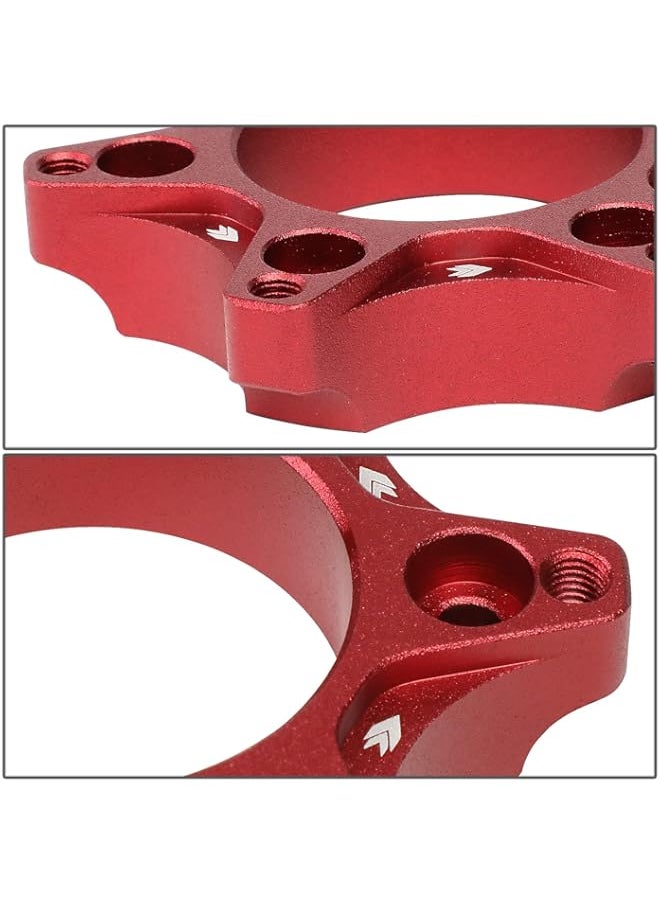Generic - NRG Innovations SRK-LOTH-RD Red Gaming Steering Wheel Hub Adapter Compatible with Logitech G923 G29 G920 G27, 6 X 70mm Bolt Pattern - Image 1