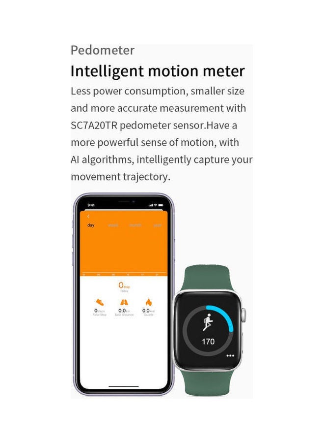NIBEMINENT G63L Silicone Smart Watch With Calls Compatible For Android And IOS Green - Image 5