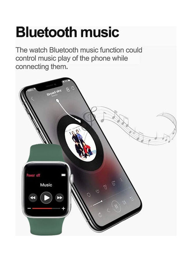 NIBEMINENT G63L Silicone Smart Watch With Calls Compatible For Android And IOS Green - Image 2