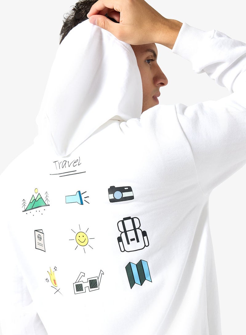 سفنتي فايف هودي بطبعة جرافيك - Image 3