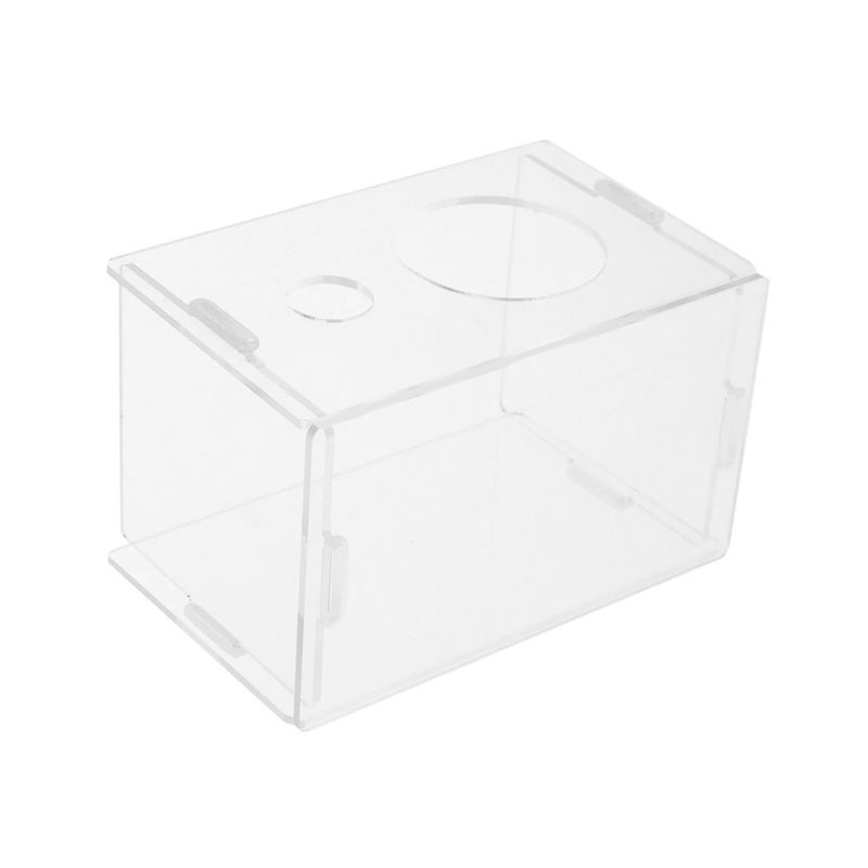Large Transparent Acrylic Hamster Habitat with Sand Bath Box Easy Clean Small Animal Shelter - Image 2