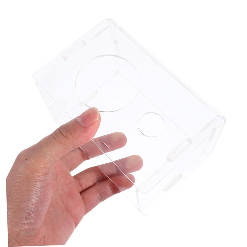 Large Transparent Acrylic Hamster Habitat with Sand Bath Box Easy Clean Small Animal Shelter - Image 5