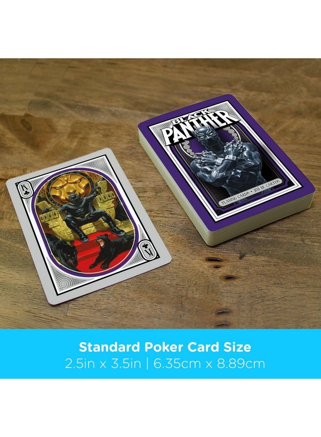 Aquarius AQUARIUS Marvel Comics Black Panther Playing Cards - Black Panther Themed Deck of Cards for Your Favorite Card Games - Officially Licensed Marvel Comics Merchandise & Collectibles - Image 5