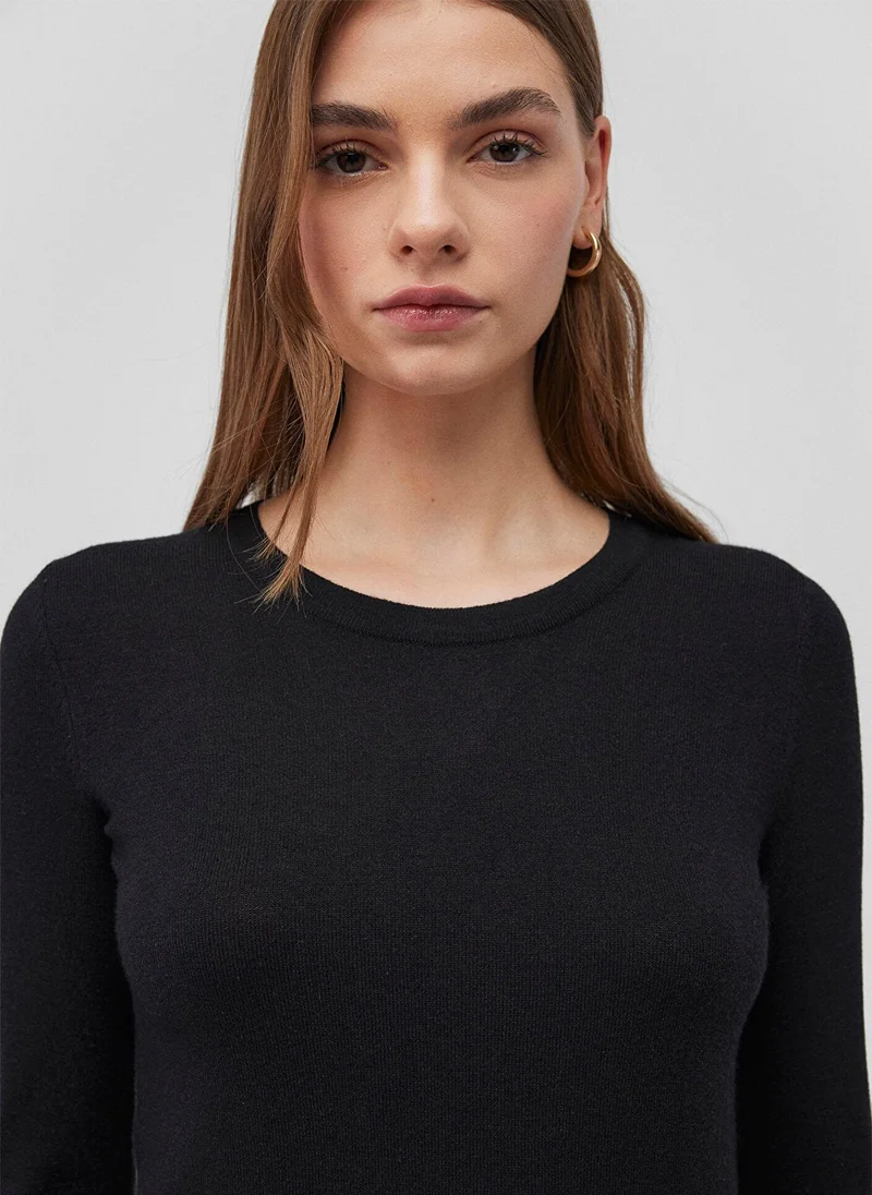 MAVI Black Crewneck Sweater