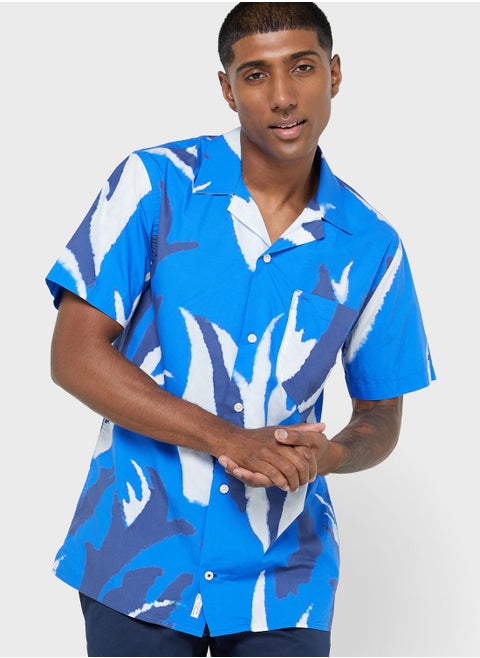 Flower Print Regular Fit Shirt