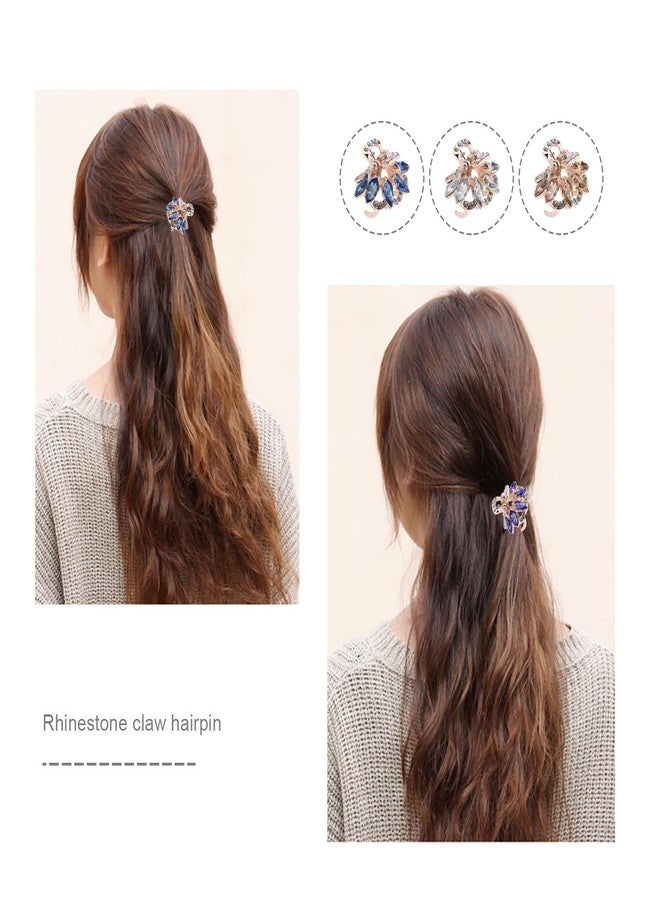 سينج إف إل تي دي مجموعة مشابك شعر معدنية عتيقة مرصعة بأحجار الراين من SING F LTD، 6 قطع - صغيرة، ملونة، مانعة للانزلاق، للنساء والفتيات - Image 3