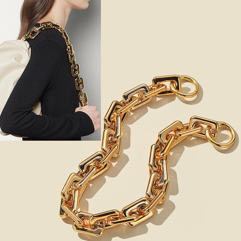 Women'S Shoulder Handbag Bag Chain Accessories Golden Chain Replacement Fadeless Thick Chain Cloud Bag With Direct Selling - Image 4