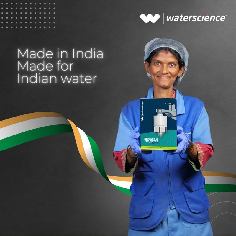 WaterScience منقي المياه الصعبة CLEO للصنبور والدش | منقي مياه للمنزل | فلتر مياه صعبة للصنبور - CLEO-SFU-423 - Image 5