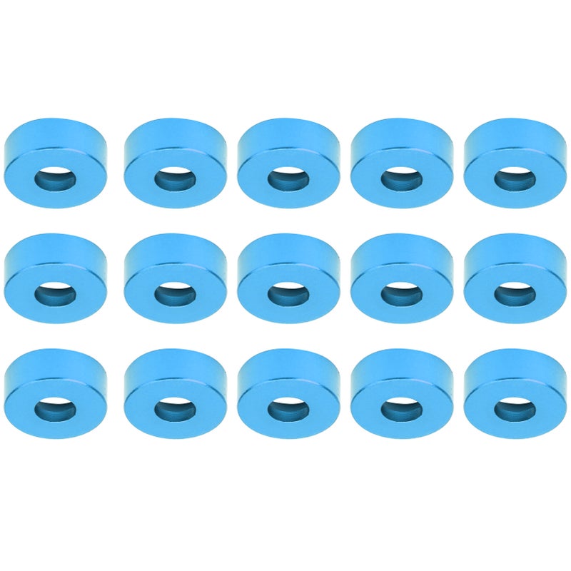 15pcs M3 Countersunk Screw Washer Aluminium Alloy Concave Gasket Fit for RC ModelBlue - Image 3