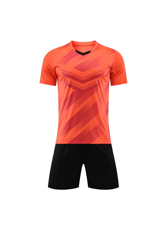 Fast Short-sleeved Sports Team Uniform Men's And Women's Football Uniform Children's Adult Student Training Uniform Suit Jersey