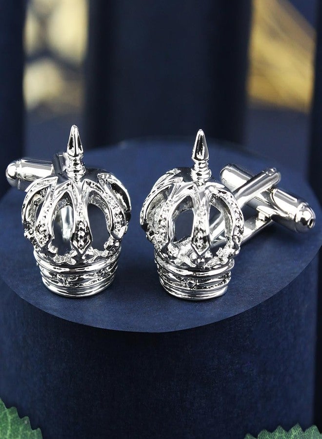 Peluche Crown on Cuffs Cufflinks for Men - Image 2