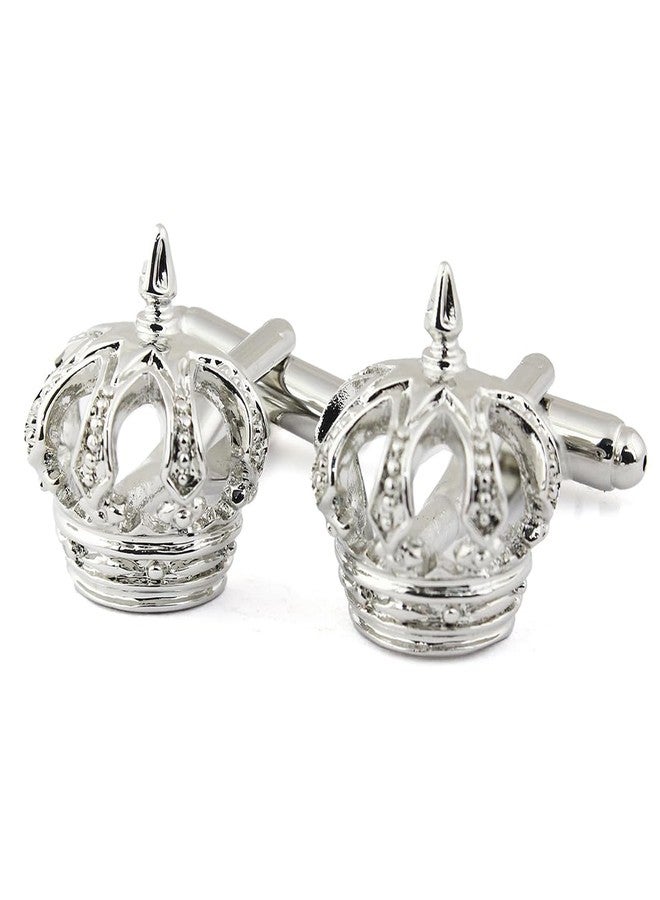Peluche Crown on Cuffs Cufflinks for Men - Image 1