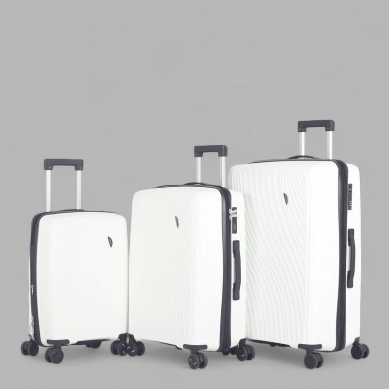 أفياتور طقم حقائب سفر فاخرة ومتكاملة - 3 قطع من البولي بروبلين المقاوم للكسر (مقاسات كبيرة وميزات فائقة) - Image 1