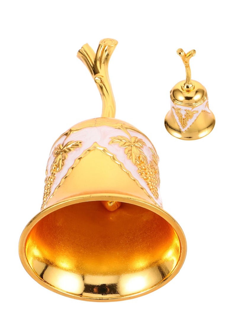 SYOSI جرس يدوي ذهبي، جرس جينجل، جرس معدني عالي الصوت لاستدعاء المطعم، المدرسة، الاستقبال، العشاء، المتجر، خدمة الفندق، التأمل، الصلاة، إطعام الحيوانات الأليفة، حفلات الزفاف، الفصل الدراسي - Image 1