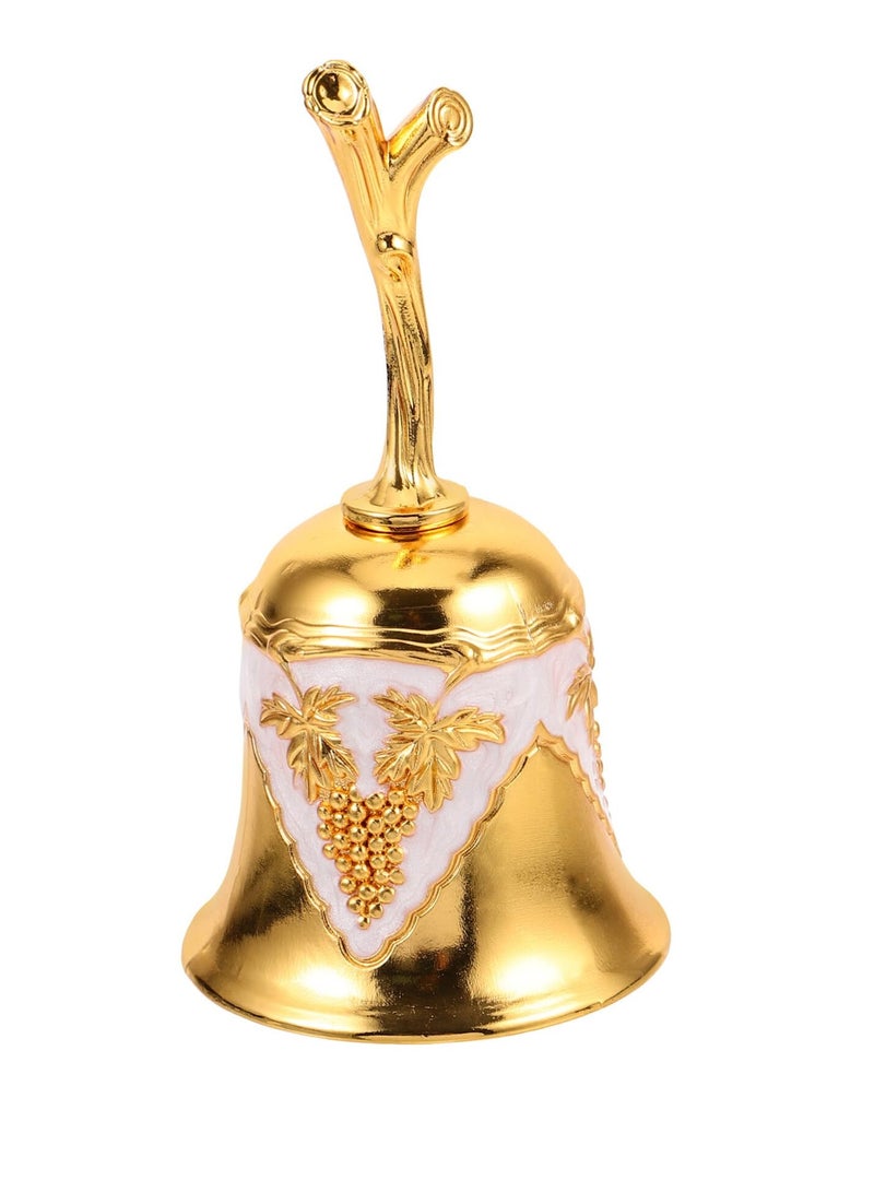 SYOSI جرس يدوي ذهبي، جرس جينجل، جرس معدني عالي الصوت لاستدعاء المطعم، المدرسة، الاستقبال، العشاء، المتجر، خدمة الفندق، التأمل، الصلاة، إطعام الحيوانات الأليفة، حفلات الزفاف، الفصل الدراسي - Image 2