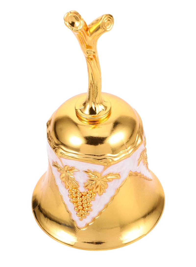 SYOSI جرس يدوي ذهبي، جرس جينجل، جرس معدني عالي الصوت لاستدعاء المطعم، المدرسة، الاستقبال، العشاء، المتجر، خدمة الفندق، التأمل، الصلاة، إطعام الحيوانات الأليفة، حفلات الزفاف، الفصل الدراسي - Image 3