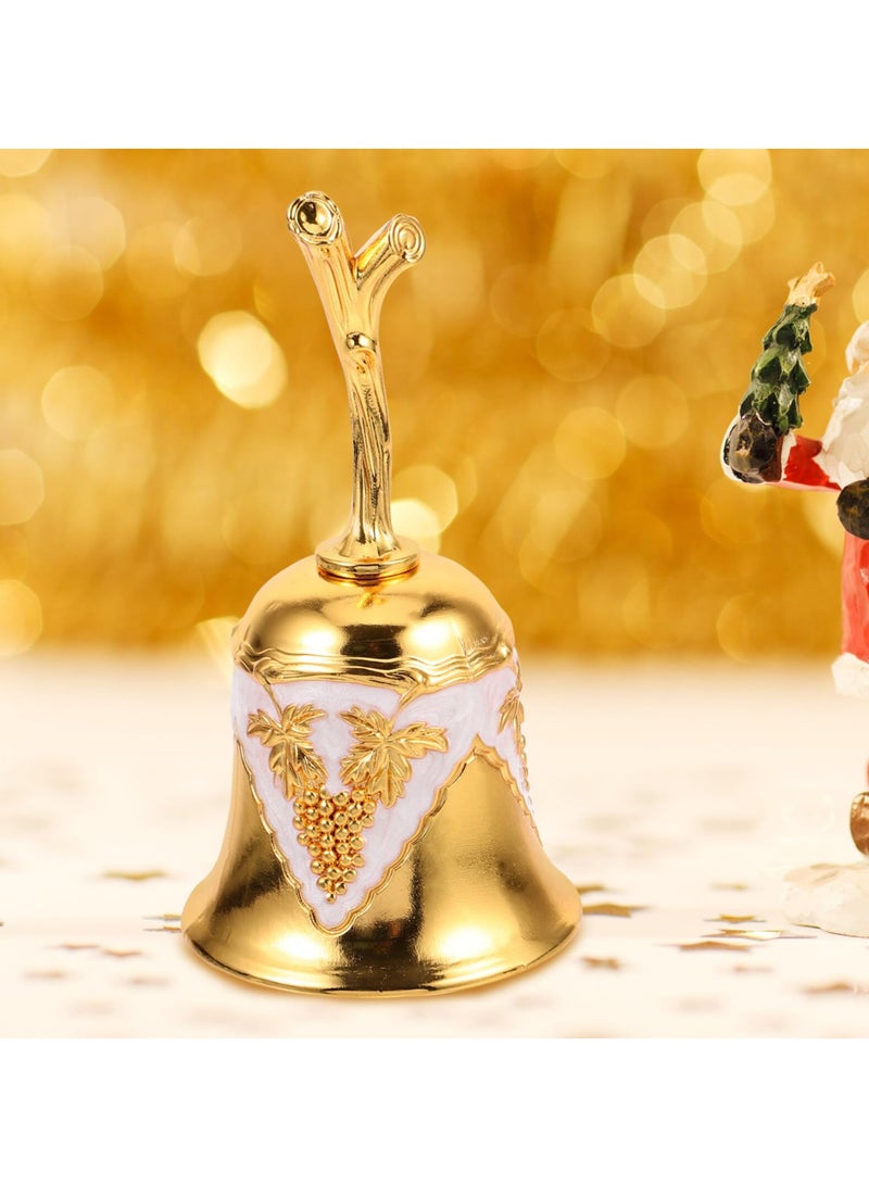 SYOSI جرس يدوي ذهبي، جرس جينجل، جرس معدني عالي الصوت لاستدعاء المطعم، المدرسة، الاستقبال، العشاء، المتجر، خدمة الفندق، التأمل، الصلاة، إطعام الحيوانات الأليفة، حفلات الزفاف، الفصل الدراسي - Image 4