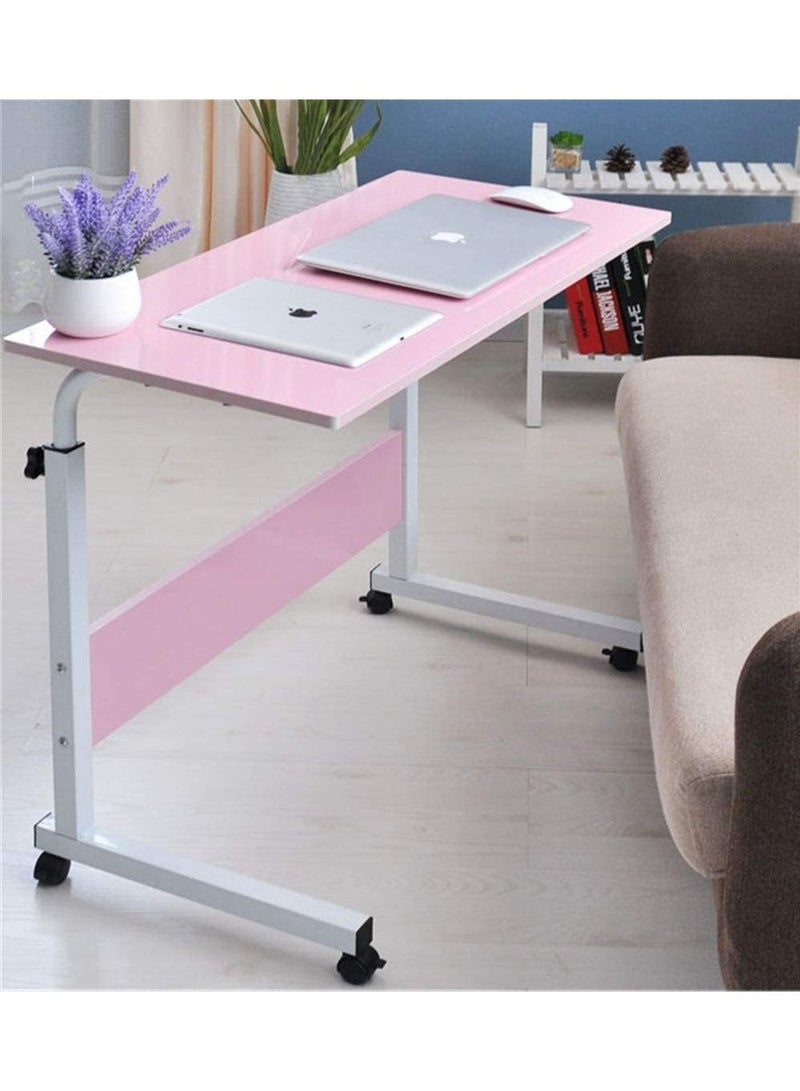 طاولة كمبيوتر قابلة للتعديل مع عجلات، طاولة لابتوب، طاولة دوارة، طاولة لابتوب قابلة للطي، طاولة وقوف يمكن رفعها - Image 2