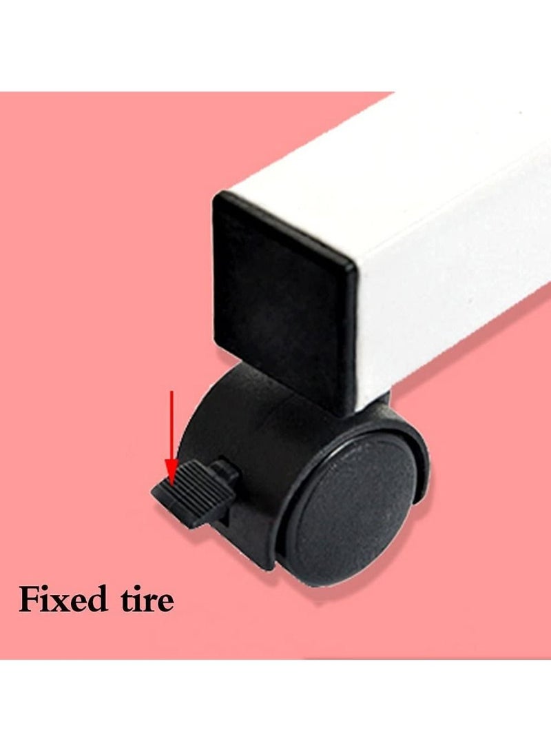 طاولة كمبيوتر قابلة للتعديل مع عجلات، طاولة لابتوب، طاولة دوارة، طاولة لابتوب قابلة للطي، طاولة وقوف يمكن رفعها - Image 4