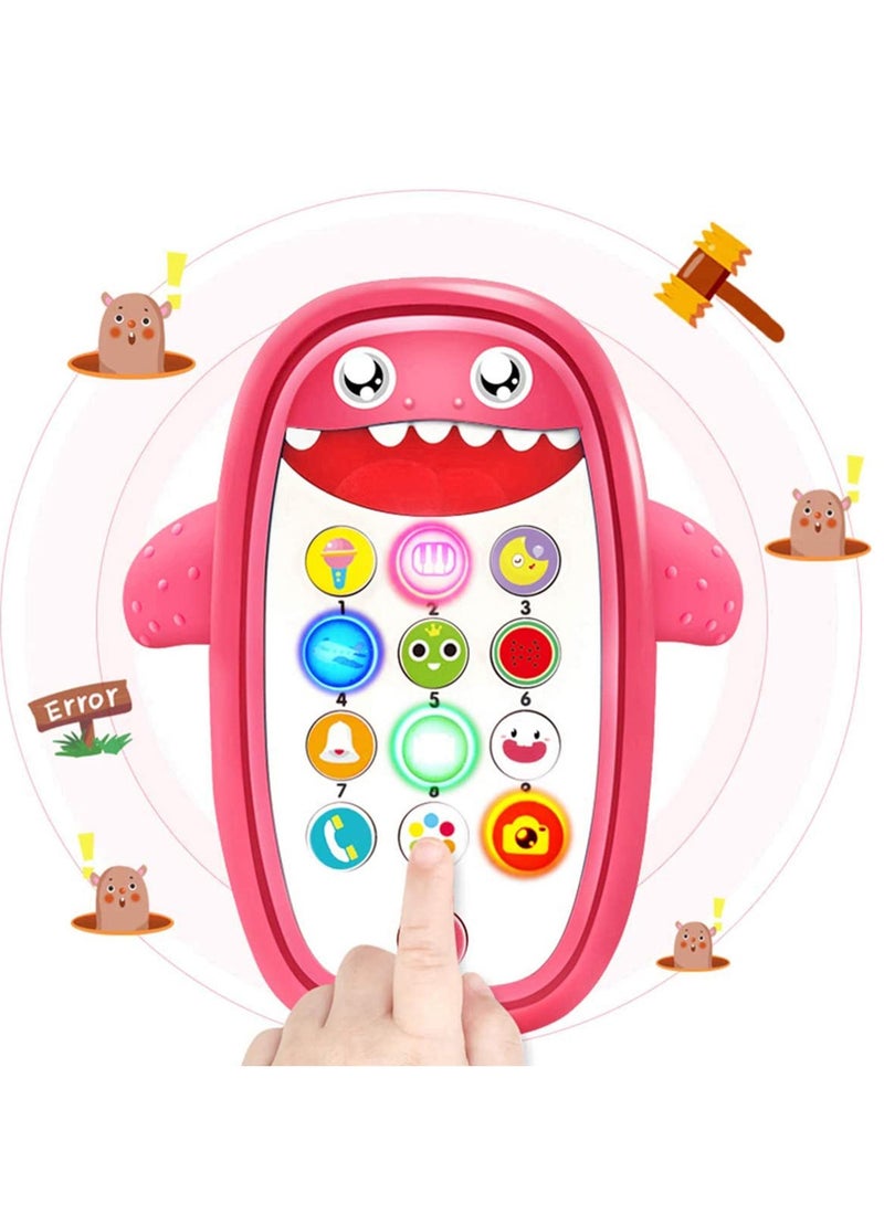 SYOSI Baby Musical Toys, Teething Phone Toy for Babies   Play and Learn for Children and Toddlers, Baby Shark Phone Toys with Light and Sound, Preschool Birthday Gift for Girl Boy 18+ Months  - Image 2