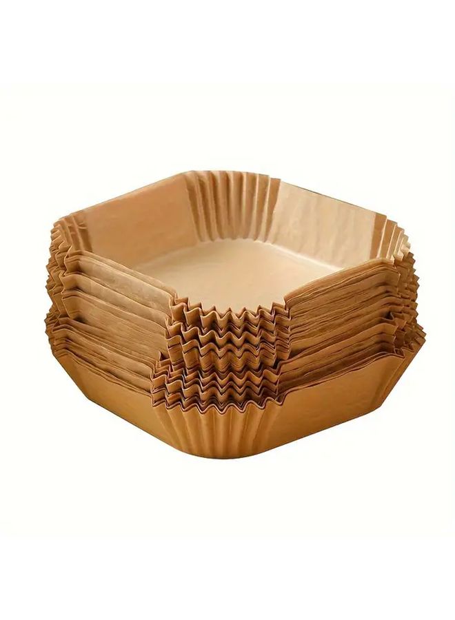 100 Non Stick Square Air Fryer Liners for Baking Microwave Cooking P100 - Image 5