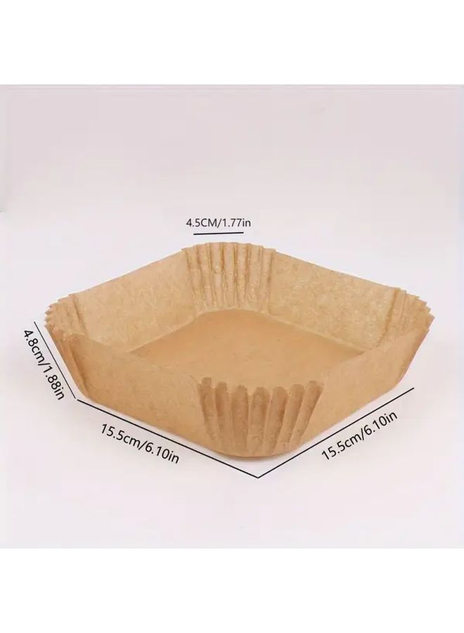100 Non Stick Square Air Fryer Liners for Baking Microwave Cooking P100 - Image 4