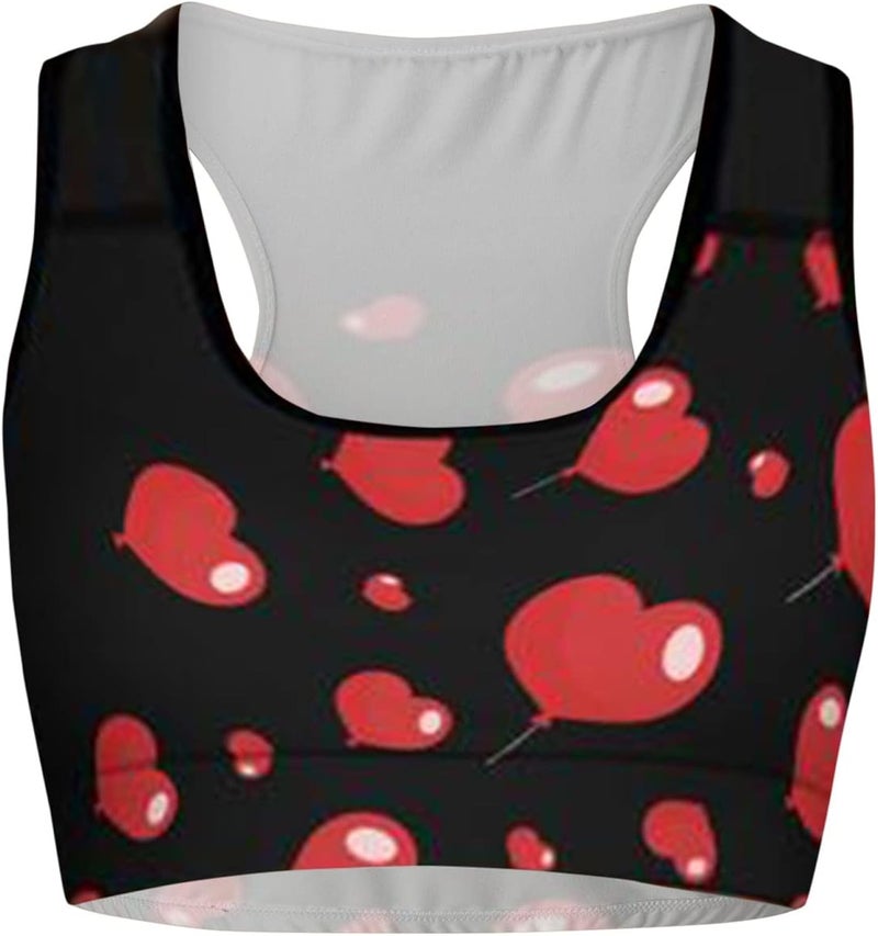 klarako Women Padded Sports Bra Workout Running Shirts Yoga Tank Top Valentine's Day Running Tank Tops Vests - Image 5