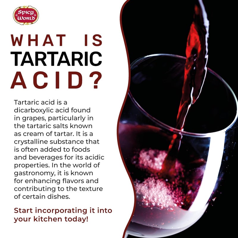 Spicy World Pure Tartaric Acid 3.5oz - Image 3